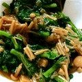 らぶKitty☆'s cooksnap of when they made ご飯がすすむ‼️春菊とナメタケの和え物.