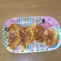 エグたん's cooksnap of when they made 幼児のおやつ♡もちもち人参ホットケーキ.