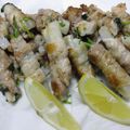下町食い倒れオヤジ's cooksnap of when they made 長芋と三つ葉の豚バラ巻き焼き☆レモン添え.
