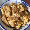 ゆうまざー's cooksnap of when they made ☆駄菓子でカツ丼☆.