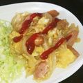 ＹＫＮ４．３'s cooksnap of when they made 朝食 ランチ 玉ねぎ 卵 ウインナー炒め.