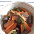 yanagiaki's cooksnap of when they made こんにゃくと人参の甘辛煮.