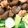 ☆ﾁﾋﾞﾏﾏ★'s cooksnap of when they made ❁ちぎりこんにゃくと鶏肉のオイ炒め❁.