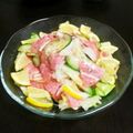 shinrimyu's cooksnap of when they made ソフトサラミのマリネ風スイートチリサラダ.