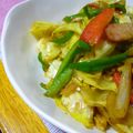 mikkusan's cooksnap of when they made モリモリ野菜☆カレー炒め.
