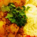 mochamix's cooksnap of when they made トマトとジャガイモのインドカレー.