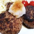 あいうえおいしい's cooksnap of when they made フードプロセッサーＤＥ和風ハンバーグ.