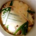 camarao's cooksnap of when they made ホウレン草とベーコンのお手軽洋風茶碗蒸し.