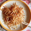 ちーかまはん's cooksnap of when they made 焼さけあらほぐしのもやし炒め.