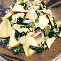 ワシワシローズ's cooksnap of when they made 旬のたけのこと葉玉ねぎの卵とじ.