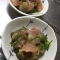 まりのすけ0628's cooksnap of when they made まぐろのネギ塩ユッケ 海鮮 つまみ.