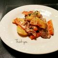 megmicky's cooksnap of when they made 豚肉とじゃが芋の胡麻マヨ炒め＊レモン風味.