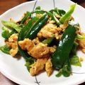 YUKIKI☆'s cooksnap of when they made ピーマンと卵炒め☆お弁当に彩りおかず.