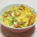 まあまま☆0403's cooksnap of when they made とろふわ焼き卵納豆丼。.