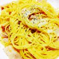 ☆JUMP☆'s cooksnap of when they made 牛乳de簡単！カルボナーラ.