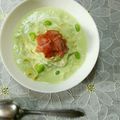 ma___111's cooksnap of when they made 枝豆の冷製スープパスタ.