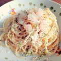 テトラっち's cooksnap of when they made 簡単！豆腐と鮭フレークの醤油バターパスタ.