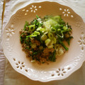 violets's cooksnap of when they made びっくりおいしい！クレソンと豚肉の炒め.