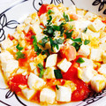 minto○'s cooksnap of when they made 豆腐とトマトのあっさり卵とじ.