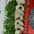 machanity's cooksnap of when they made とりのむね肉野菜巻ハム風味.