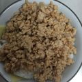 ☆★あーこ★☆'s cooksnap of when they made チーズそぼろ丼.