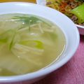 mikkusan's cooksnap of when they made 白菜とえのきの中華スープ.