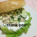 陽翔mam 's cooksnap of when they made ささみときゅうりのオープンサンド♪.