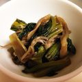 ムーミン谷のmee's cooksnap of when they made マイタケと小松菜のキンピラ.