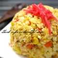ramuneᐝiRo's cooksnap of when they made お姉ちゃん直伝♪カニ？炒飯.