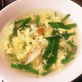 rinsworld's cooksnap of when they made ふわふわニラ玉スープ.