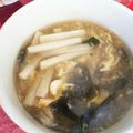 ともえりんこ's cooksnap of when they made 筍 ワカメ 卵の とろ旨！ 中華スープ♪.
