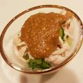 ちゃまのすけ's cooksnap of when they made 棒々鶏風♡　鶏肉とキュウリの甘味噌和え♪.