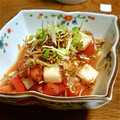 かなとみり's cooksnap of when they made トマトと長芋のかりかりジャコのせサラダ.