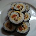 nozunao's cooksnap of when they made 高野豆腐の肉味噌風で韓国太巻き！.