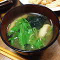 YUKIKI☆'s cooksnap of when they made ずぼらさんの水菜の味噌汁。。。.