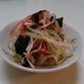 rikap_cook's cooksnap of when they made ワカメ、もやし、カニカマの酢の物風サラダ.