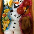 mkohm's cooksnap of when they made キャラ弁☆意外と簡単☆アナ雪のオラフ♪.