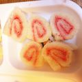 ヤマヤマヤーマ's cooksnap of when they made 離乳食 いちごのくるくるサンドイッチ♪.