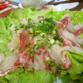 ぽんぽん堂's cooksnap of when they made 鯛のお刺身　中華風カルパッチョ.