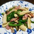 くーちゃんひなちゃん's cooksnap of when they made ★ピーマンのベーコン炒め.