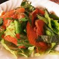 ミラクルおやじ's cooksnap of when they made スモークサーモンとぷちぷち海草麺のサラダ.