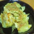 sweetpol's cooksnap of when they made 春キャベツ入りかぼちゃのサラダ.