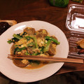 得能嫁's cooksnap of when they made 小松菜とお麩の♡とろとろ卵とじ♡.