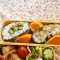 ふなここ's cooksnap of when they made おくらと梅おかかのおにぎらず.
