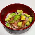 かりん06's cooksnap of when they made 鮪のたたきとしらす・アボカドのユッケ丼.