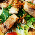 ばたみそーぱん☆'s cooksnap of when they made 唐揚げサバのおかずサラダ☆.