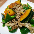とっとっとまとちゃん's cooksnap of when they made 豚肉とかぼちゃとピーマンのにんにく炒め.