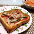 サンディサンディ's cooksnap of when they made お手軽ピザトースト.
