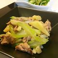 ほちさんとほろさん's cooksnap of when they made 豚こまじゃがとセロリのガーリック炒め.