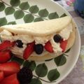 takoyuma's cooksnap of when they made フルーツオムレット.